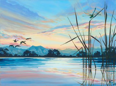 Sunset at Teller Lake